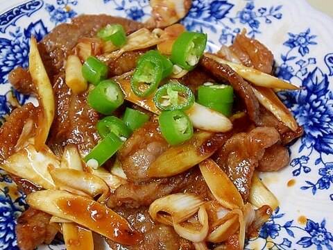 韓国食材で☆「ピリ辛焼き肉」